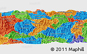 Political Panoramic Map of Quechultenango