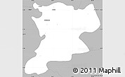 Gray Simple Map of Quechultenango