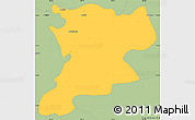 Savanna Style Simple Map of Quechultenango