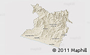 Shaded Relief 3D Map of Tecpan de Galeana, cropped outside