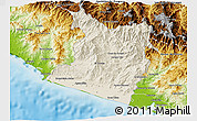 Shaded Relief 3D Map of Tecpan de Galeana, physical outside