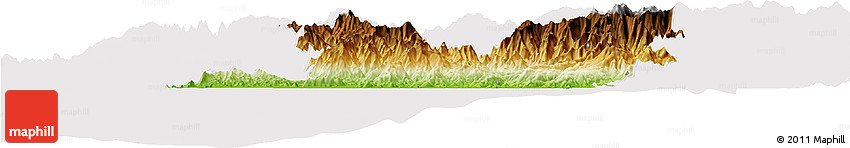 Physical Horizon Map of Tecpan De Galeana, cropped outside Physical Horizon Map of Tecpan De Galeana, cropped outside