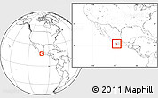 Blank Location Map of Tecpan de Galeana, highlighted parent region, within the entire country