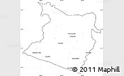 Blank Simple Map of Tecpan de Galeana, cropped outside