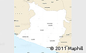 Classic Style Simple Map of Tecpan de Galeana