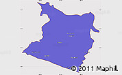 Political Simple Map of Tecpan de Galeana, cropped outside