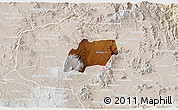 Physical 3D Map of Alfajayucan, lighten