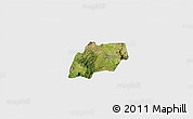 Satellite 3D Map of Alfajayucan, single color outside