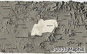 Shaded Relief 3D Map of Alfajayucan, darken