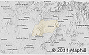 Shaded Relief 3D Map of Alfajayucan, desaturated
