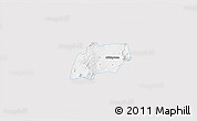Silver Style 3D Map of Alfajayucan, single color outside