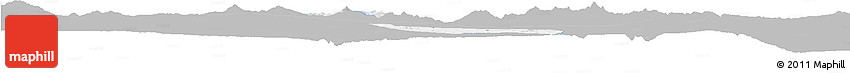 Gray Horizon Map of Alfajayucan, single color outside