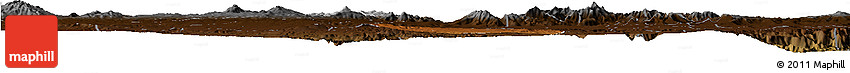 Physical Horizon Map of Alfajayucan, darken
