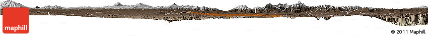 Physical Horizon Map of Alfajayucan, semi-desaturated