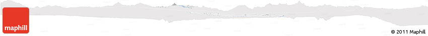 Silver Style Horizon Map of Alfajayucan, single color outside