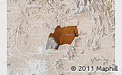 Physical Map of Alfajayucan, lighten