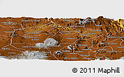 Physical Panoramic Map of Alfajayucan