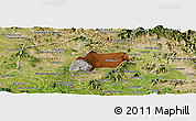 Physical Panoramic Map of Alfajayucan, satellite outside