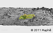 Satellite Panoramic Map of Alfajayucan, desaturated