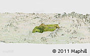 Satellite Panoramic Map of Alfajayucan, lighten