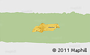 Savanna Style Panoramic Map of Alfajayucan, single color outside