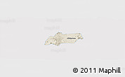 Shaded Relief Panoramic Map of Alfajayucan, single color outside