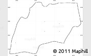 Blank Simple Map of Alfajayucan, cropped outside, no labels