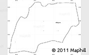 Blank Simple Map of Alfajayucan, cropped outside
