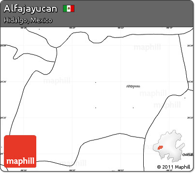 Blank Simple Map of Alfajayucan