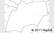 Blank Simple Map of Alfajayucan, no labels