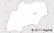 Classic Style Simple Map of Alfajayucan, cropped outside