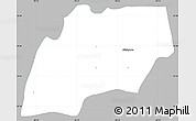 Gray Simple Map of Alfajayucan, single color outside