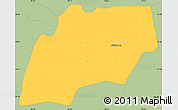 Savanna Style Simple Map of Alfajayucan