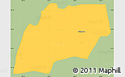 Savanna Style Simple Map of Alfajayucan, single color outside