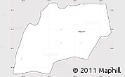 Silver Style Simple Map of Alfajayucan, cropped outside
