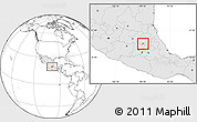 Blank Location Map of Atotonilco de Tula, highlighted country