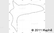 Blank Simple Map of Atotonilco de Tula, cropped outside, no labels