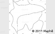 Blank Simple Map of Atotonilco de Tula, no labels