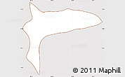 Classic Style Simple Map of Atotonilco de Tula, cropped outside