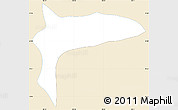 Classic Style Simple Map of Atotonilco de Tula, single color outside
