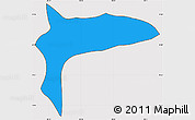 Political Simple Map of Atotonilco de Tula, cropped outside