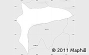 Silver Style Simple Map of Atotonilco de Tula