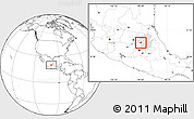 Blank Location Map of Chapantongo, highlighted parent region