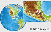 Physical Location Map of Chapantongo, highlighted parent region