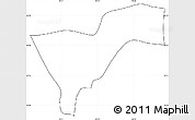 Blank Simple Map of Chapantongo, cropped outside, no labels