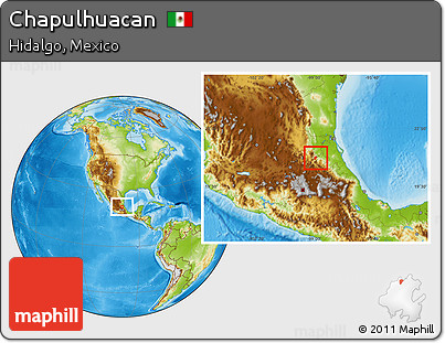 Physical Location Map of Chapulhuacan