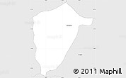 Silver Style Simple Map of Chapulhuacan