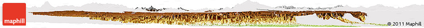 Physical Horizon Map of Hidalgo, cropped outside