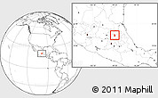 Blank Location Map of Ixmiquilpan