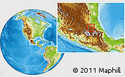 Physical Location Map of Ixmiquilpan